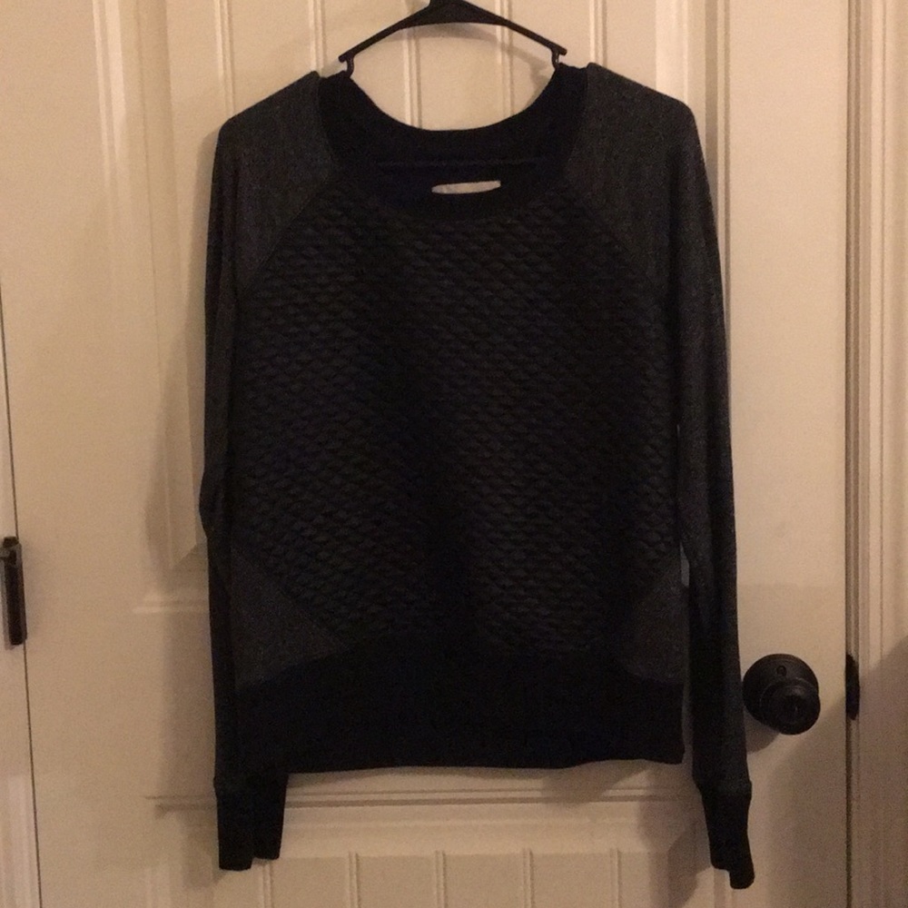 Black faux leather  Crosstitch sweaters